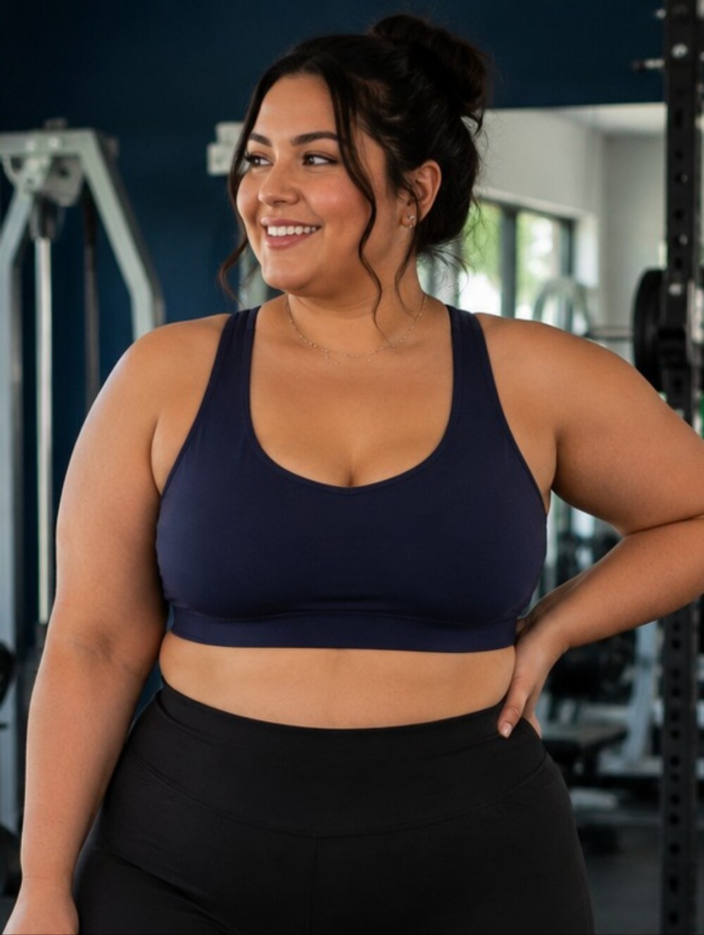 Athleta Navy Exhale Bra. NWT